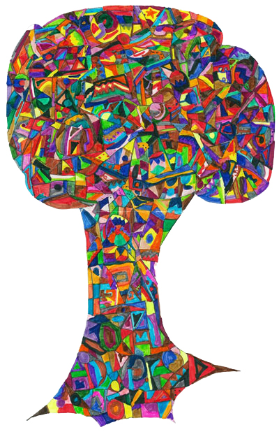 a tree of a thousand colors